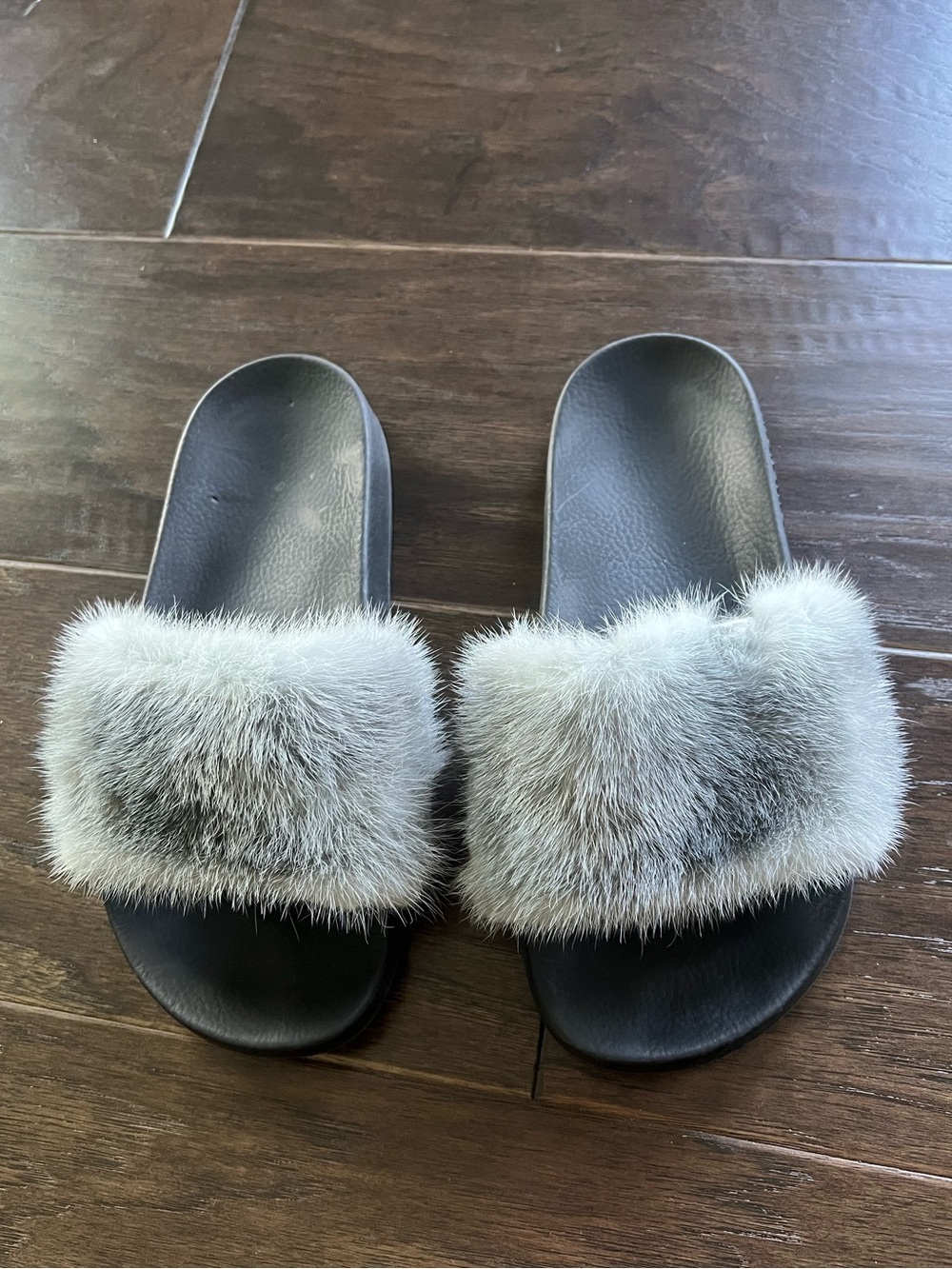 Givenchy genuine mink fur slides